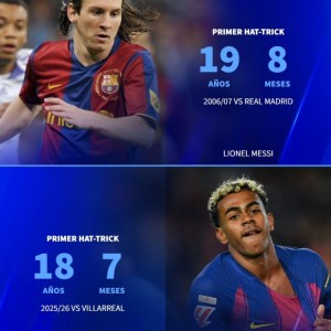 九游游戏中心-德转盘点首次戴帽年龄：姆巴佩17岁、亚马尔18岁、梅西19岁